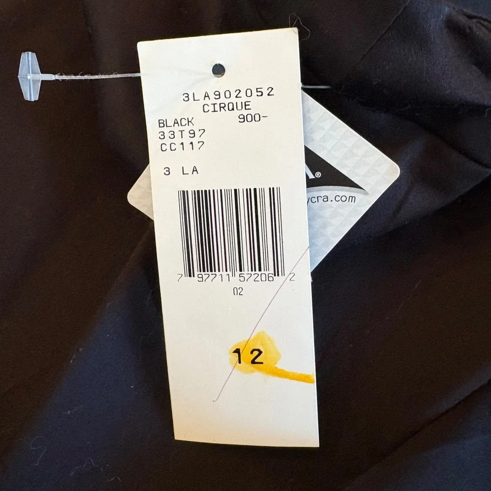 Jones New York Signature Pants Size 12 Black‎ Cotton Stretch Straight Leg Career - Picture 8 of 12